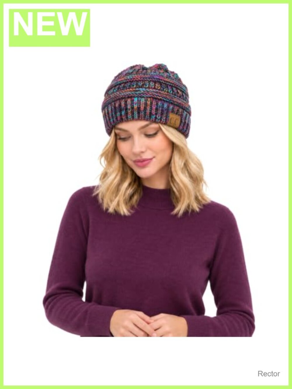 Cable Knit Beanie Thick Soft Warm Chunky Winter Hat